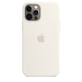 Apple Silicone Case iPhone 12/12 Pro with MagSafe White
