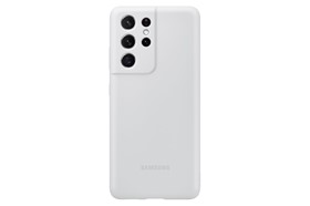 Samsung Silicone Cover Galaxy S21 Ultra Light Gray