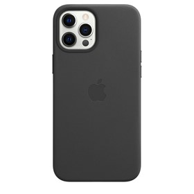 Apple Leather Case iPhone 12 Pro Max with MagSafe Black