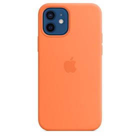 Apple Silicone Case iPhone 12/12 Pro with MagSafe Kumquat