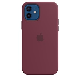 Apple Silicone Case iPhone 12/12 Pro with MagSafe Plum