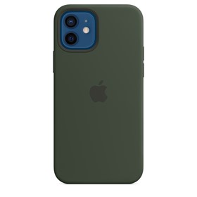 Apple Silicone Case iPhone 12/12 Pro with MagSafe Cypress Green