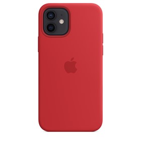 Apple Silicone Case iPhone 12/12 Pro with MagSafe Red