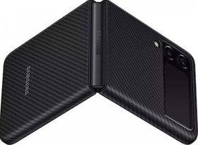Samsung Original Aramid Cover Back Cover Black Galaxy Z Flip3 5G