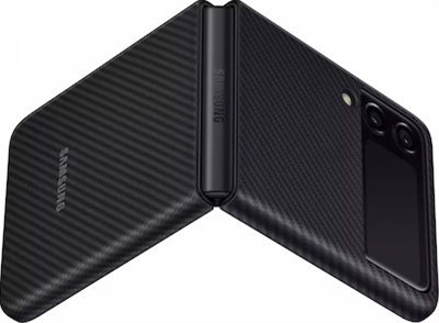 Samsung Original Aramid Cover Back Cover Black Galaxy Z Flip3 5G