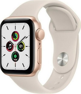 Apple Watch SE GPS 44mm Gold with Starlight Sport Band
